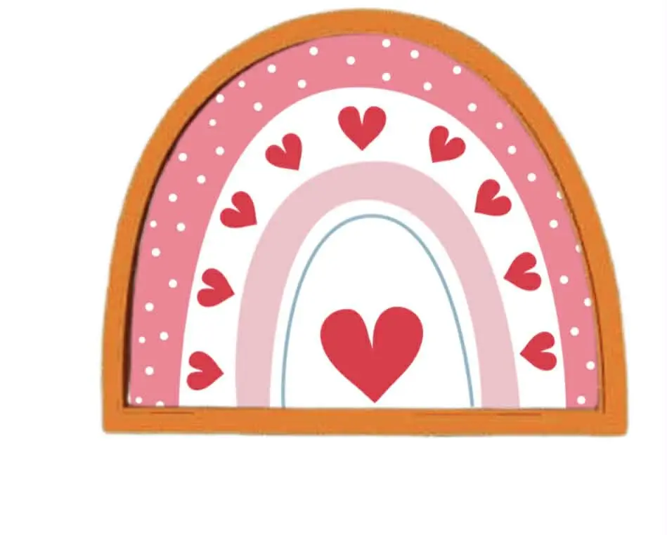 Emporte-pièce arc en ciel entre 5,5 et 12cm.