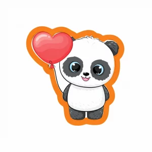 emporte-pièce panda et son ballon – 5,5 et 12cm
