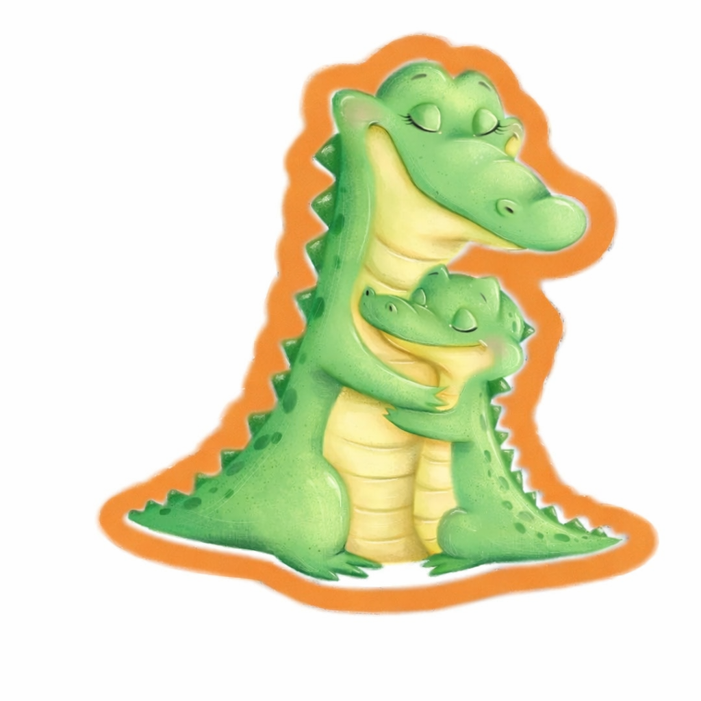 emporte piece crocodile et son bebe entre 5,5 et 12cm