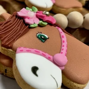 12 Biscuits chevaux en glace royale