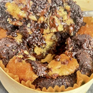 Hot cookie brookie