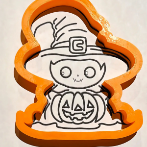 Emporte-pièce sorcière citrouille Halloween Idéal (4 Tailles)
